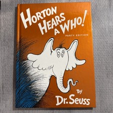 1st HB Ed. Horton Hears A Who By Dr. Seuss Classic Book 1954 VERY GOOD picture