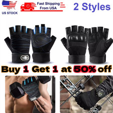Fitness Gloves Weight Lifting Gym Workout Training Wrist Wrap Strap Men Women US picture