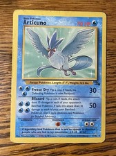 Wizards 1999 Pokemon TCG Fossil Articuno 17/62 Holo Rare 70HP English picture