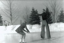 c1939 George Von Birgelen Original Stunt Stilt Skater Personal Photograph Lot  picture