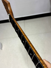 Full scalloped 22Fret Roasted Flame maple Electric guitar neck part rosewood picture