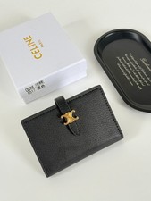 Celine B517 Triomphe Card Holder Black - NEW picture