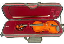 Vintage William Lewis & Son Violin 1999 w/ Case & Bow 2 Piece Belly 2 Piece Back picture