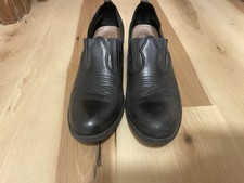 Women’s Black Leather Ankle Boots 39 picture