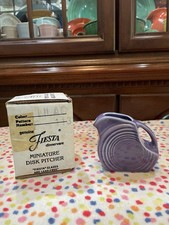 Fiesta Mini Disk Pitcher Lilac NIB First Quality Not Seconds 5 Oz New Excellent picture