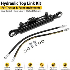 Hydraulic Top Link Cat.2-2 19 11/16”-28” Adjustable with 2x Hoses for Tractor picture