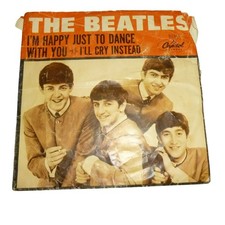 The Beatles I'm Happy Just To Dance With You 45 RPM Vinyl Capitol 5234 Sleeve picture