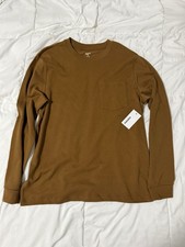 Sonoma NWT Long-Sleeve Caramel Brown Men’s Heavyweight Tee Size M Kohl shirt picture