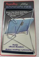 VINTAGE Page Boy Folding Book Holder & Ebook Readers Stand,N.O.S. Made in U.S.A picture