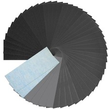 50 Pcs Sandpaper Sheets, 13 Grits 120–5000 Wet Dry Assortment for Wood & Metal picture