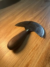 RARE Antique 1800s Leather Working Half Moon Round Knife H.C Gomph & CO Albany picture