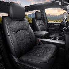 Leather Seat Covers for 2019-2026 Dodge Ram 1500 Crew Cab, Waterproof picture