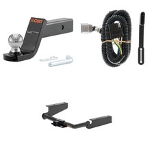 CURT Class 3 Tow Package Trailer Hitch, Wiring, Ball Mount - 13460, 55245, 45154 picture