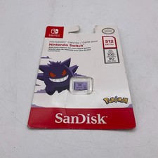 NEW SanDisk 512GB MicroSDXC Memory Card Nintendo Switch Pokémon Gengar picture