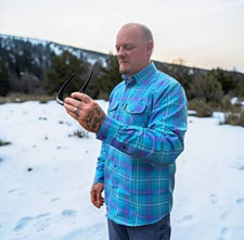 Sold Out Legend Flannel Co Frost Bite Men’s XL  Blue/Purple Plaid Long Sleeve  picture