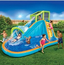 Banzai Pipeline Inflatable Surf N Splash Water Park Slide Tunnel Climbing Wall picture