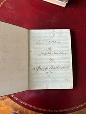 Beethoven Early 19th Century Handwritten Music Manuscript Al Paradiso Paper picture
