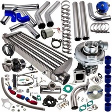 T3/T4 T3 T4 T04E Universal Turbo charger Kit+Wastegate+Intercooler+ FMIC KIT T3 picture