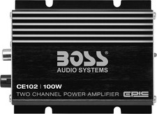 BOSS Audio Systems CE102 2 Channel Car Amplifier - 100 High 100 watt max. picture