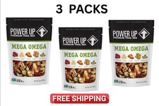 Power Up Mega Omega Trail Mix from Gourmet Nut, Resealable Bag, 14 oz, (3 Pack) picture