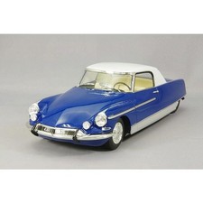 METAL-18 Citroen DS19 Chapron Le Dandy 1964 Blue White Roof Lights 1/18 picture