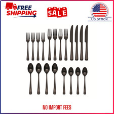Oneida Harding 20-Piece Black Satin Stainless Steel Flatware Set (Service for 4) picture