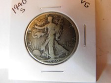 Beautiful 1940 S-Walking Liberty Half Dollar (90% SILVER) picture
