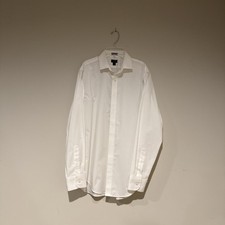 J.Crew Men's White Dress Shirt Medium Slim Fit Flex Wrinkle-Free 15-15.5 NWOT picture