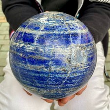 8.35LB Large Natural Lapis Lazuli Quartz Sphere Large Crystal Ball Reiki Healing picture