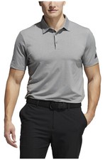 Adidas Men's Ultimate 365 Aeroready Heather Golf Polo Shirt – Crew Gray Melange picture
