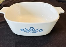 Rare 60s Vintage Corning Ware Blue Cornflower Casserole Dish 1 1/2 QT P-1 1/2-B picture