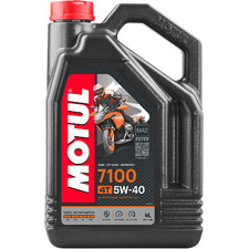 Motul 7100 4T Synthetic Engine Oil Unisex 4L 5W-40 Performance Motorcycle picture