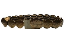 Coldwater Creek Bronze Concho Stretch Belt L/XL Boho Festival Y2K Statement picture