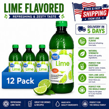12 pack, Great Value Lime 100percent Juice, 15 fl oz,Shelf Stable. picture