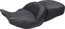 Mustang 89410SB Heated Super Touring Deluxe Diamond 2-Up Seat Sky Blue Stitch picture