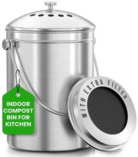 Utopia Kitchen Compost Bin for Kitchen Countertop - 1.3 Gallon Compost Bucket picture