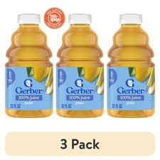 (3 Pack) Gerber Pear Fruit Juice, 32 fl oz Bottles picture