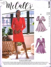 8176 UNCUT McCalls SEWING Pattern Misses Spring Dress V Neckline 6-14 OOP Sew picture
