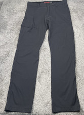 Wrangler ATG Utility Pants Mens 36x32 Charcoal Hiking Cargo Nylon Stretch picture