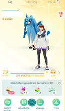 Pokémon Go Lv71/72⭐️Random⭐️5M-25M Stardust⭐️100-450 Shiny⭐️100- 300+Legendary picture