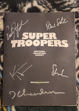 1 out of 100 SUPER TROOPERS Autographed Official Shooting Script BROKEN LIZARD picture