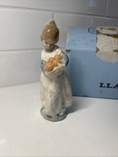 Lladro Valencia Girl With Oranges Mint Condition Retired Porcelain Figurine 4841 picture