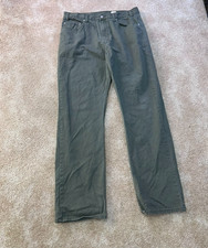 vintage Levi's 505 Regular Straight Men's 36x34 Green Denim Y2K picture