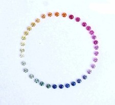 3.00 mm Natural Rainbow Sapphire Round Shape 36 pcs Stunning Loose Gemstone picture