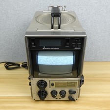 Vintage MGA/Mitsubishi Portable Clock AM/FM/TV Receiver BB-0581 70s/80's Works picture