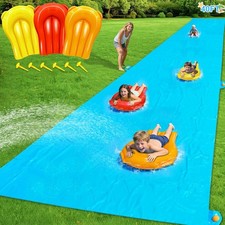 40FT Extra Long Slip N Slide Water Slide for Kids Adults Heavy Duty w/Bodyboards picture