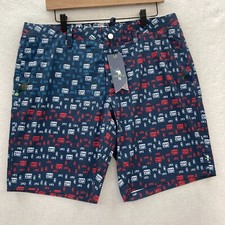 William Murray Shorts Mens 34 Blue Amphibious Swim Golf Cheers Beers Fun Hybrid picture