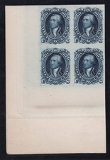 Us 1861 Scott #47P3 George Washington 90 Cent Plate Proof Block Of 4 picture