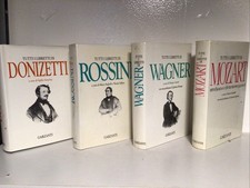 Lot Of 4 Tutti I Libretti Di Mozart, Wagner, Rossini, Donizetti HC Garzanti  picture
