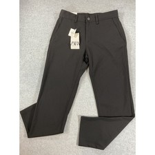 Zara The Melange Pant Mens 30 Black Slim Straight Trousers New 0706/351 2870 picture